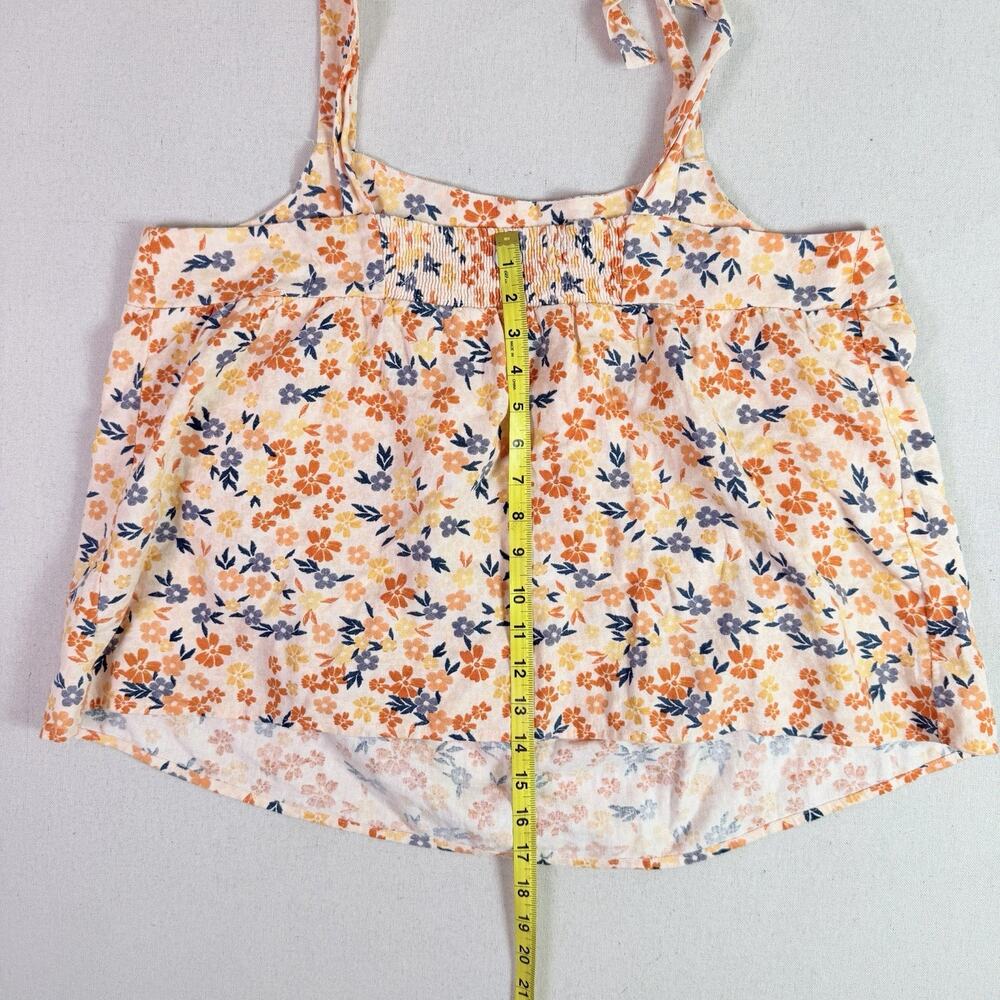 Sonoma Tie Strap Tank Tops Linen Blend Lot of 3 Women's XL Floral Geometric Boho - Picture 14 of 16